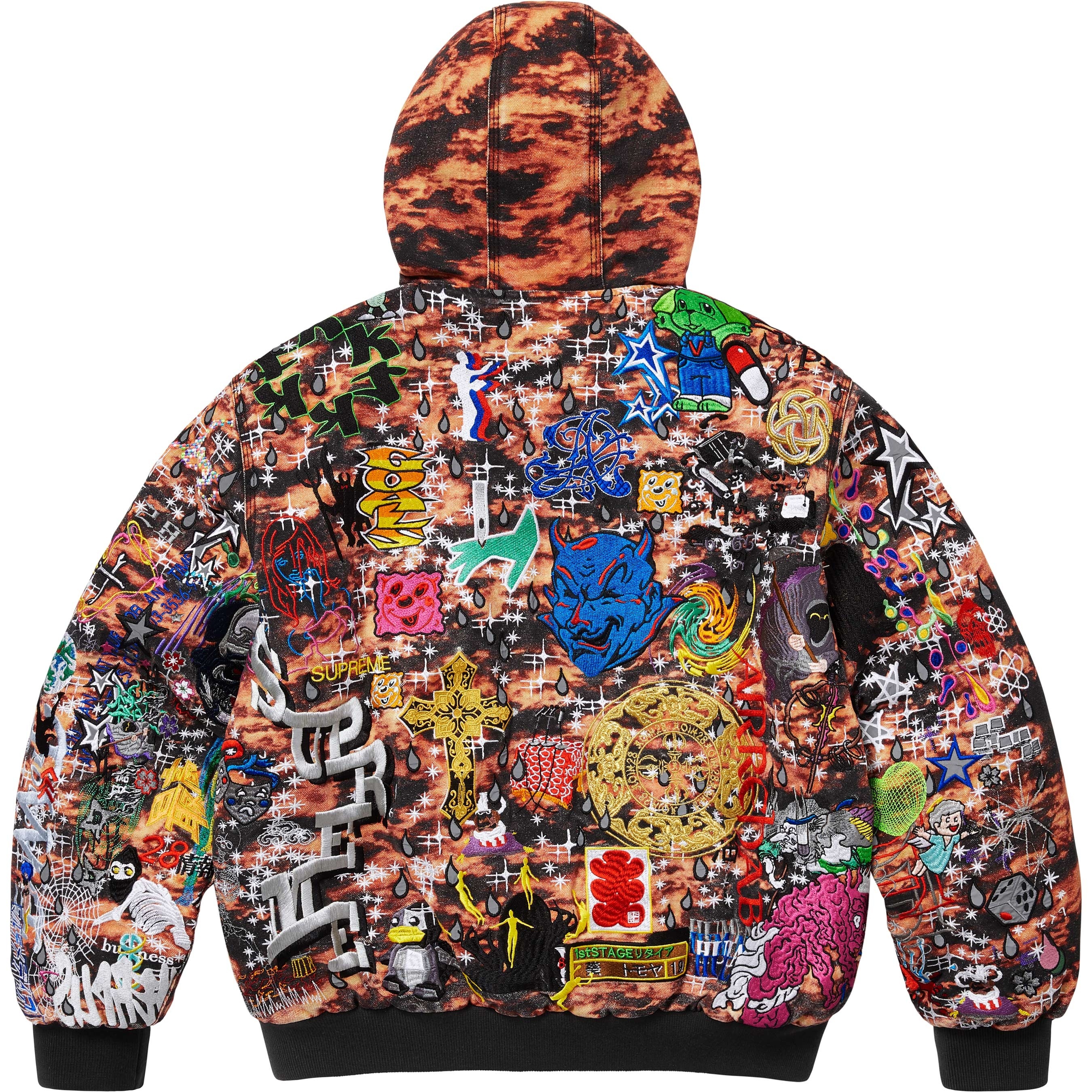 AOI Embroidered Hooded Work Jacket view 14